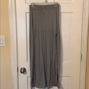 Brandy Melville// high waisted/slit maxi skirt